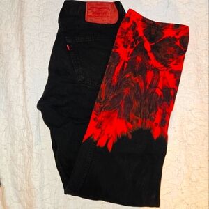 Custom Levi's, Sailor Moon Graphic Relaxed Jeans By MadeinSanity